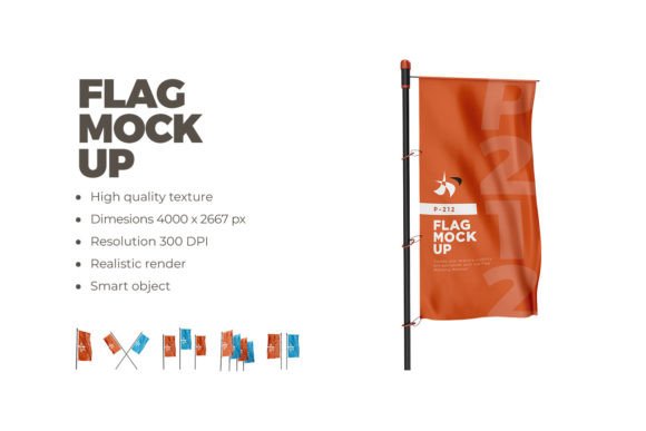 Download Shine with Customizable Flag Mockup - Flag mockup Collection
